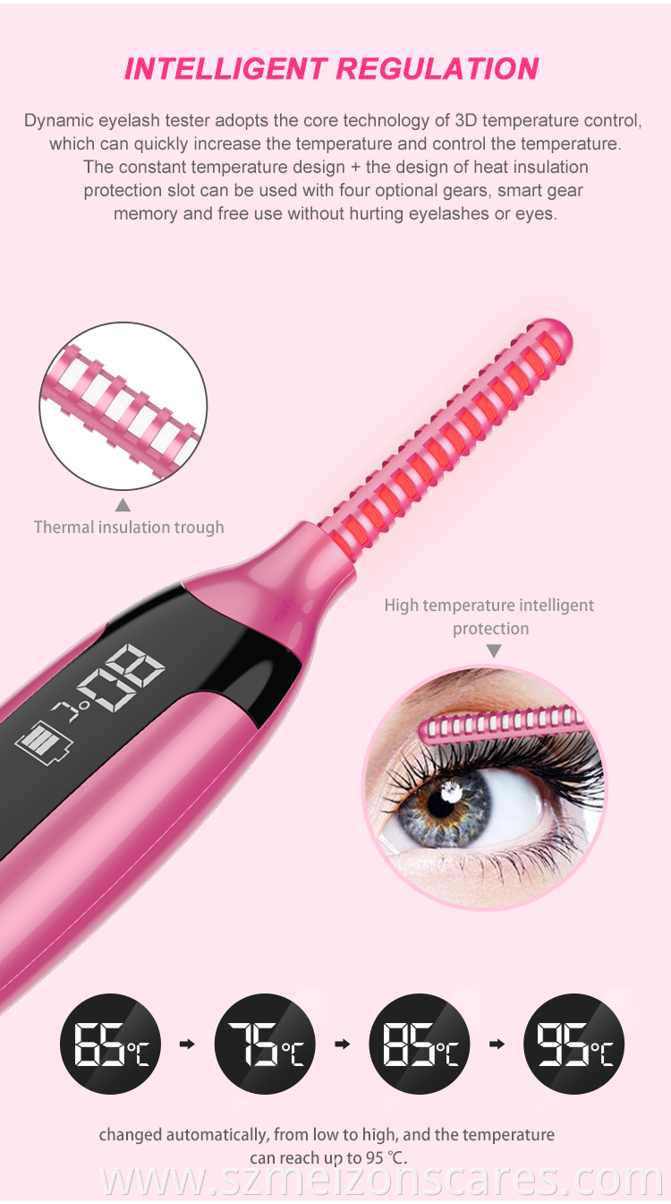 Heated eyelash curler